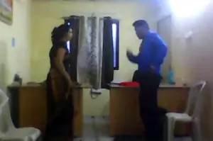 Mature bhabhi fucking by young lover in office Mature bhabhi fucking by young lover in office