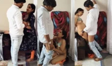 Desi Slim Bhabhi Blowjob and Fucking