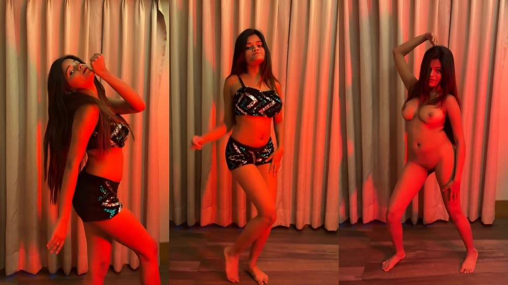 Horny Bengali Influencer Strips Naked And Dances With Her Jiggly Boobs