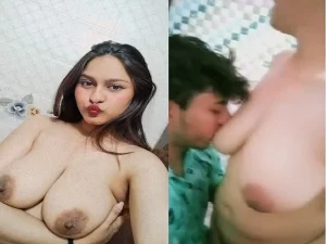 Girlfriend Feeding Big Boobs To Lover Viral MMS Girlfriend Feeding Big Boobs To Lover Viral MMS