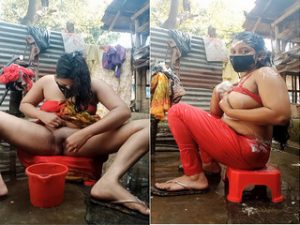 Sexy Figure Desi Girl Shows her Nude Body and Bathing