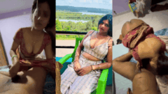 Shararti Bhabhi Walks In A Sanskari Saree, Jerks Devar And Sucks With No Panties On