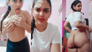 Tanker Girl Skips Class For A Nude Live Call-Claps That Huge Ass Then Fingers